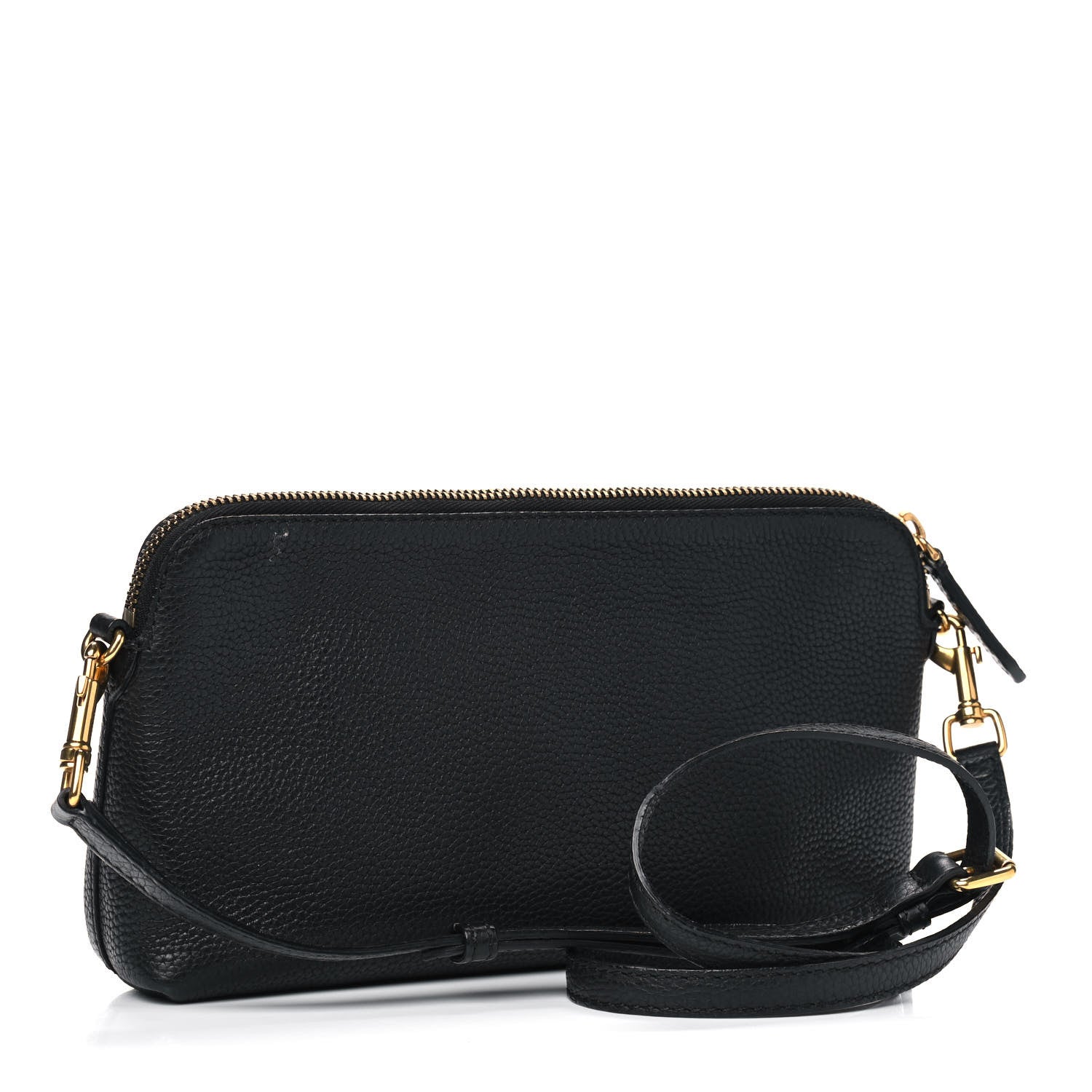 Burberry Grainy Calfskin Embossed Crossbody Bag Black 2 of 6