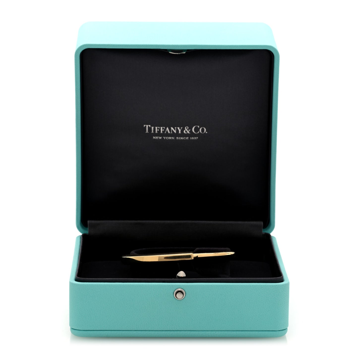 18K Yellow Gold Tiffany Lock Bangle Bracelet