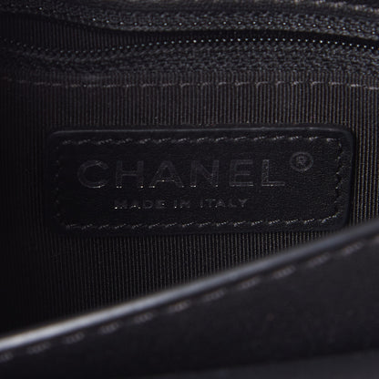 Chanel Lambskin Quilted Small Natural CC Flap Black 9 of 11