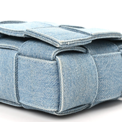 Bottega Veneta Denim Maxi Intrecciato Cassette Crossbody Bag Washed Indigo 9 of 9