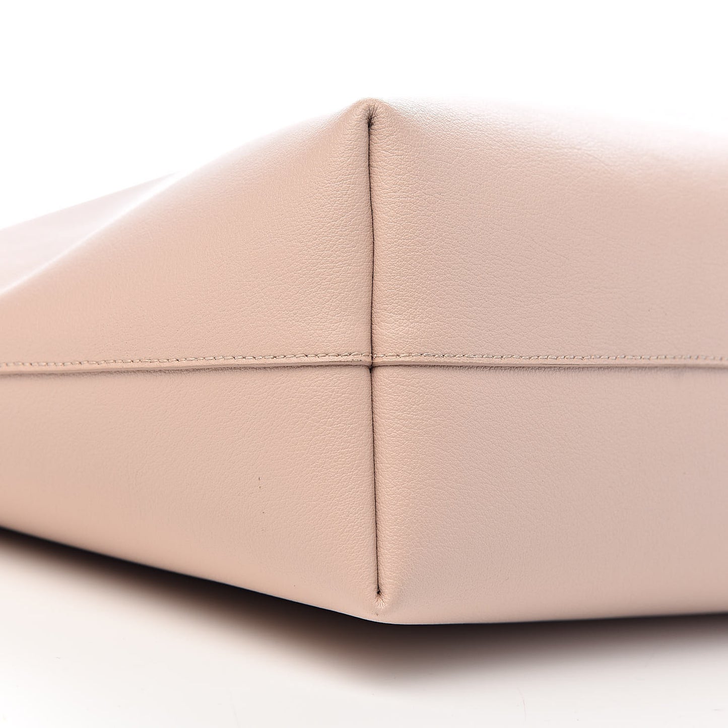Calfskin Large Shopping Tote Pale Blush