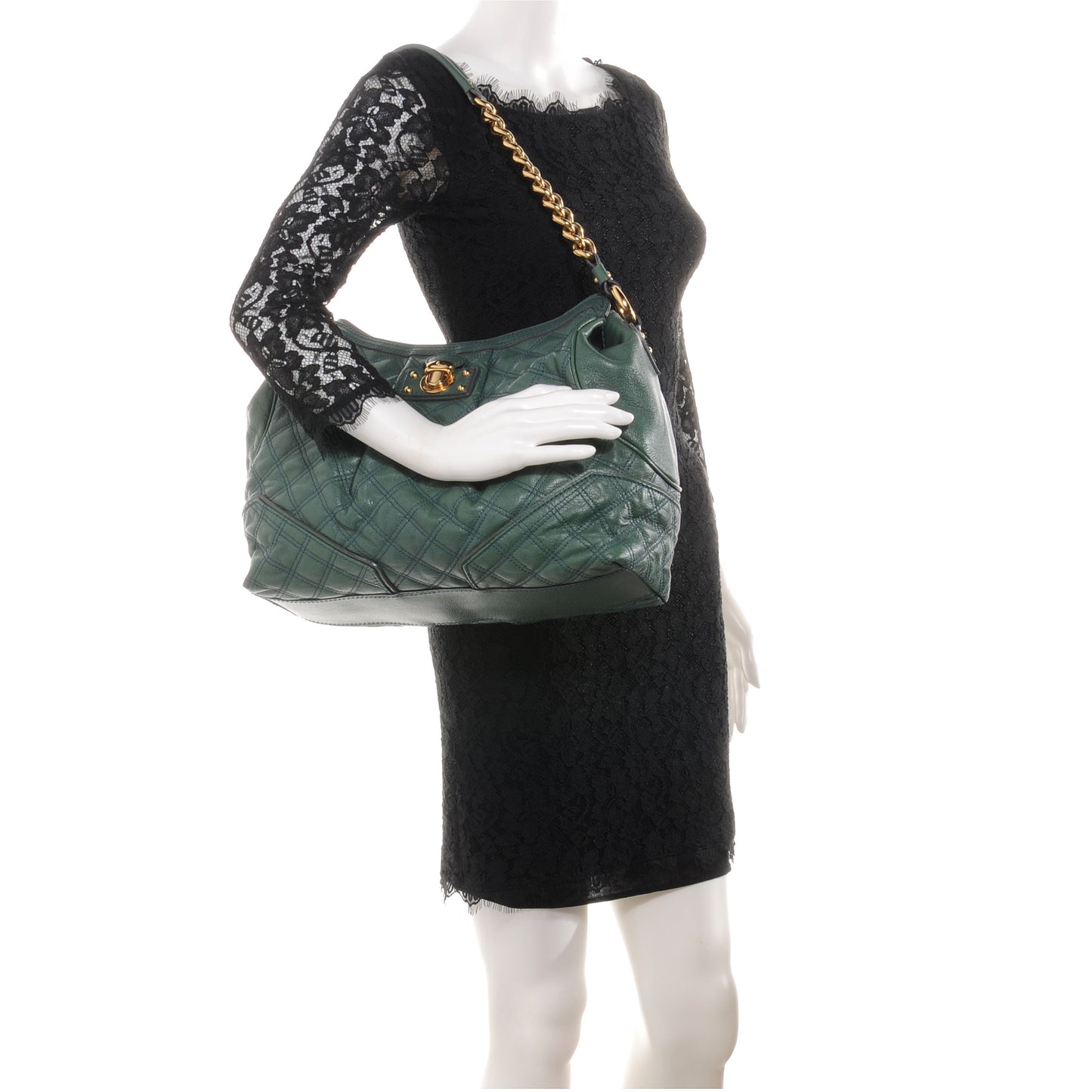 Quilted Leather Shoulder Bag Topaz