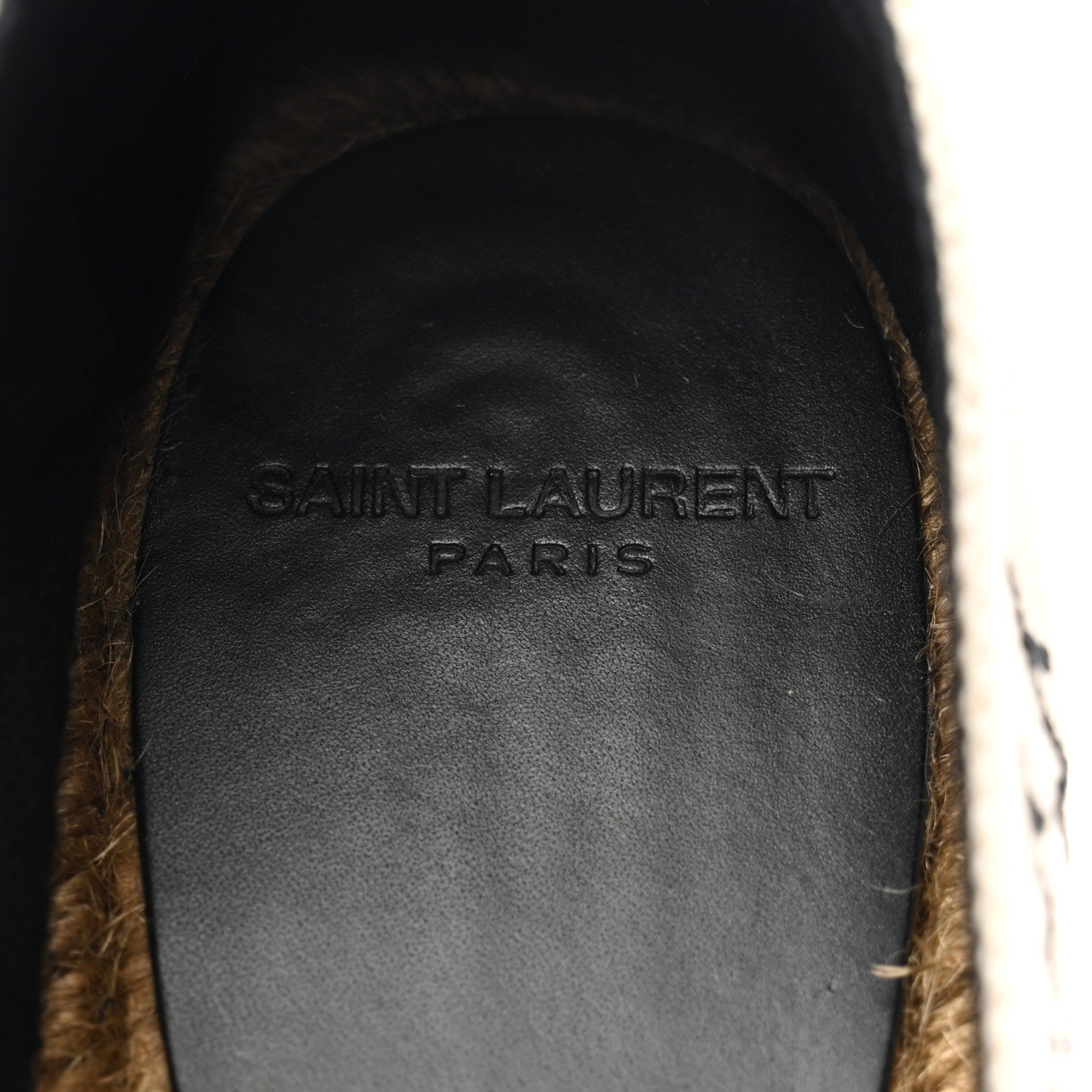 Saint Laurent Canvas Nappa Elba Light Logo Embroidered Espadrilles 36 Panna 7 of 10