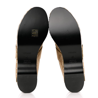 Hermes Suede Goatskin Calya Mules 40 in Beige Gobi 5 of 9