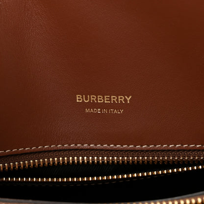 Burberry Calfskin Vintage Check Mini Two Handle Title Bag Archive Beige 7 of 11