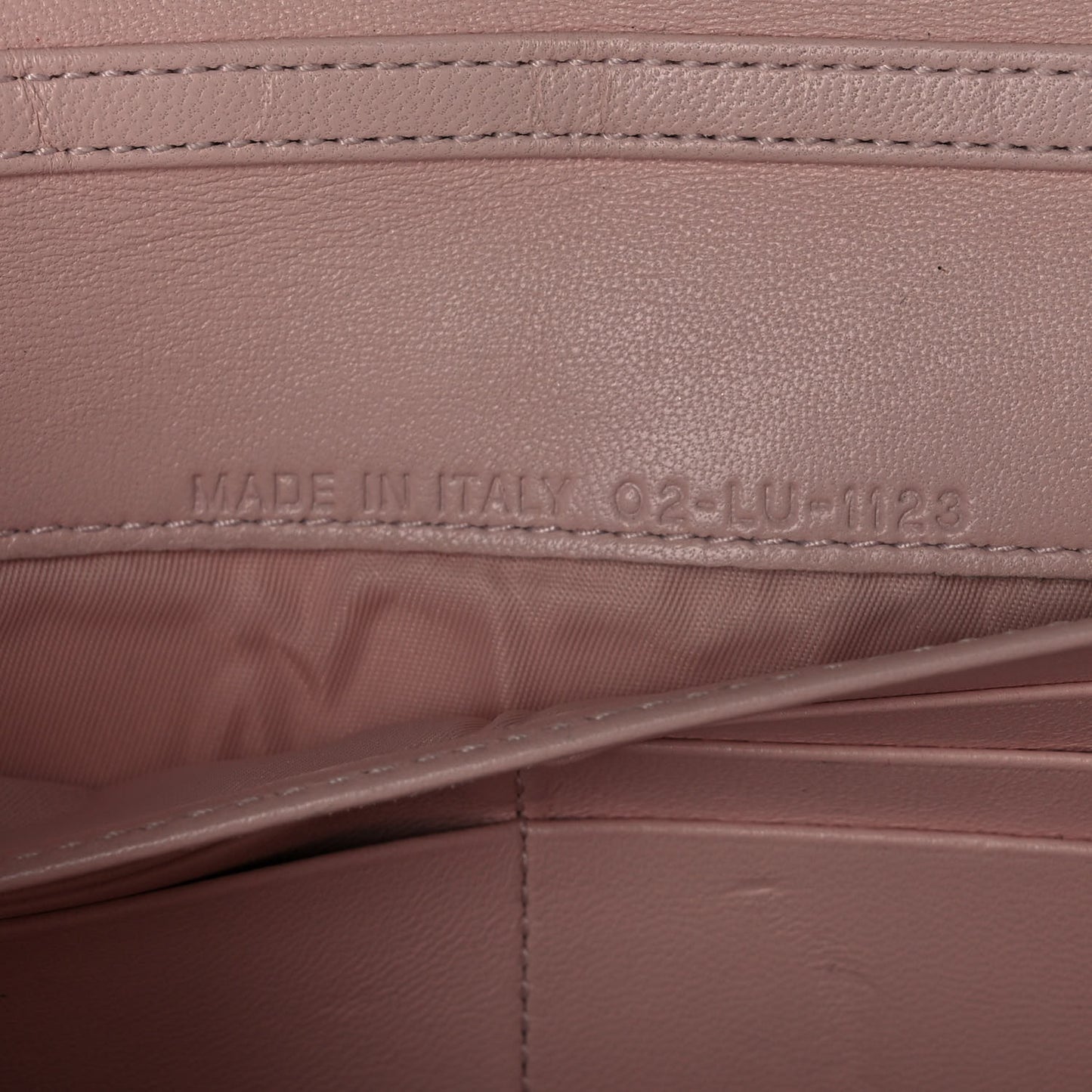 Lambskin Cannage Lady Dior Rendezvous Wallet On Chain Light Pink