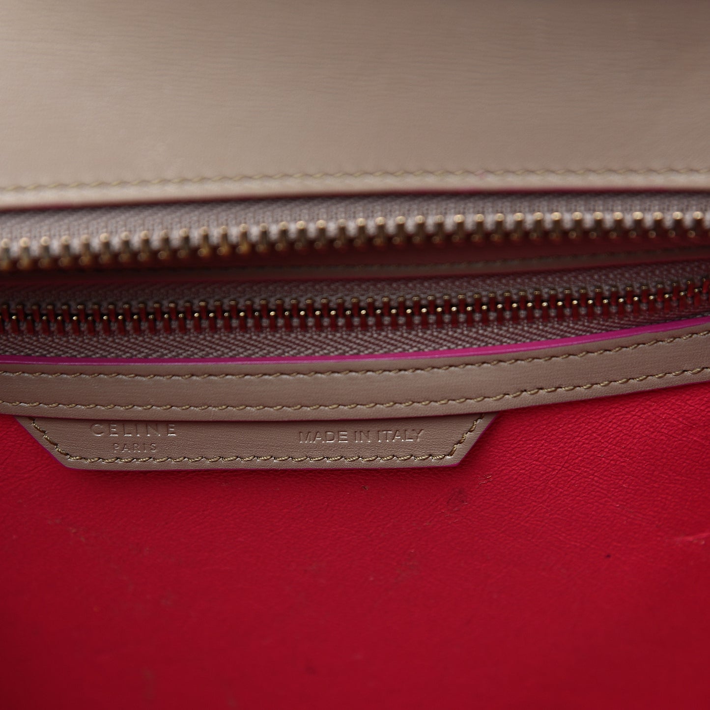 Palmelato Calfskin Micro Luggage Beige