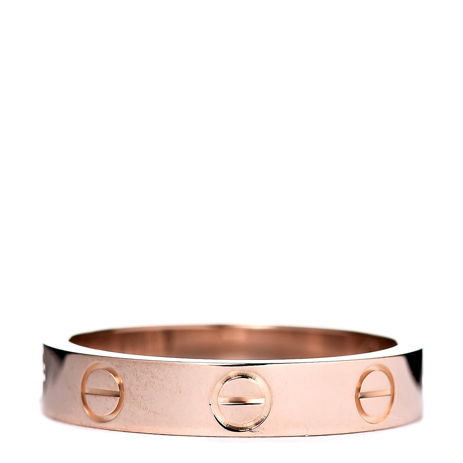 Cartier 18K Pink Gold 3.5mm LOVE Wedding Band Ring 51 5.75 3 of 4