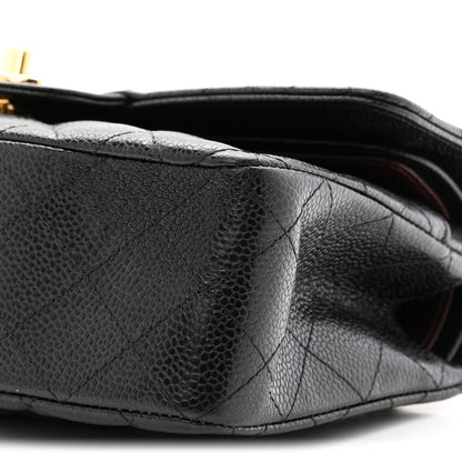 Chanel Caviar Quilted Small Double Flap Black 10 of 11