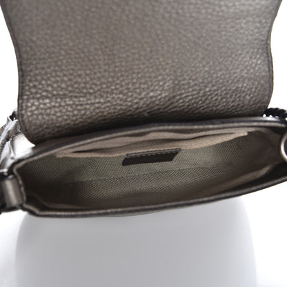 Gucci Metallic Pebbled Calfskin Small Soho Flap Crossbody Sasso 5 of 7