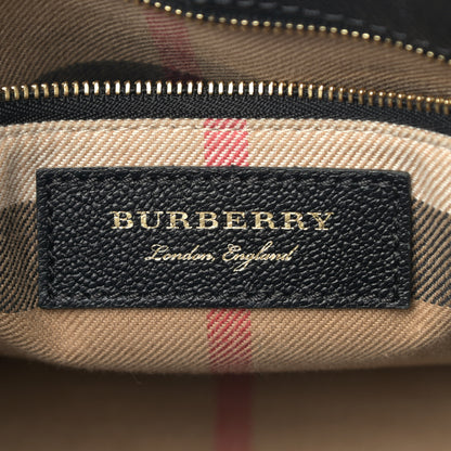 Burberry Soft Grain Calfskin Small Buckle Tote Black 7 of 11