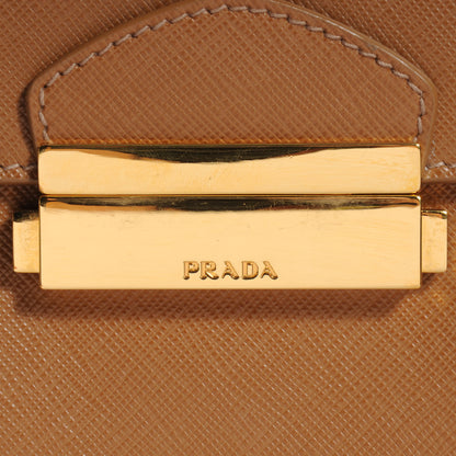 Prada Saffiano Lux Pattina Tote Caramel 10 of 11