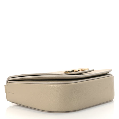 Salvatore Ferragamo Grained Calfskin Double Gancini Crossbody Stone 4 of 12