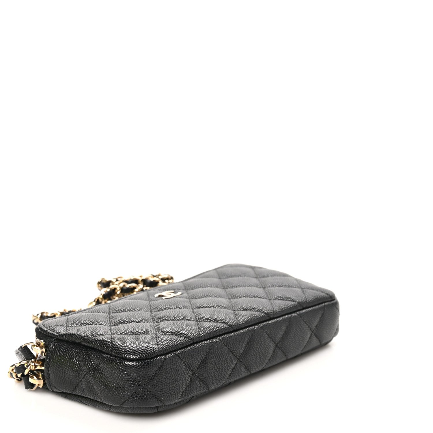 Chanel Caviar Quilted Small Clutch With Chain Black 4 of 13