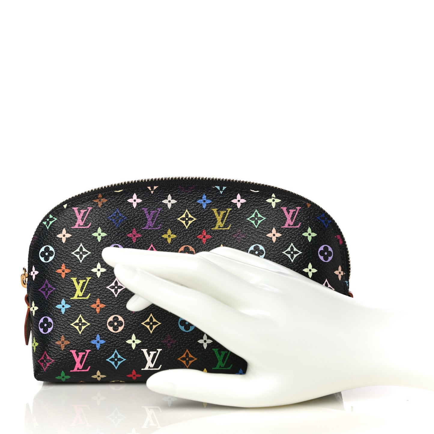 Monogram Multicolor Cosmetic Pouch Black Grenade
