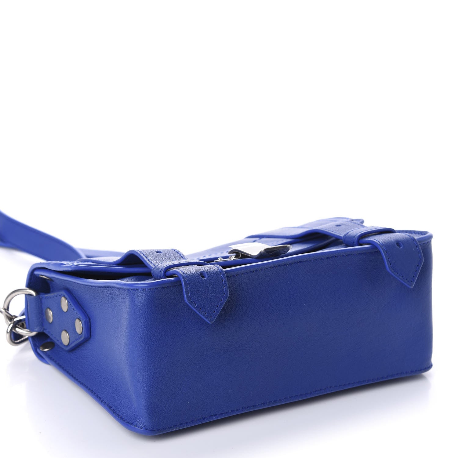 Proenza Schouler Lambskin PS1 Mini Pouch Messenger Memphis Blue 4 of 11