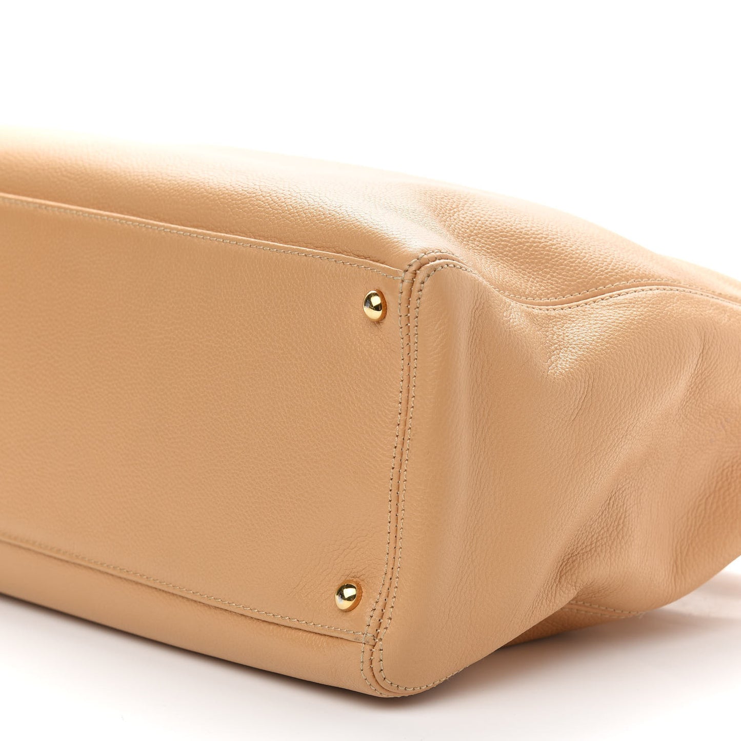 Calfskin Cerf Executive Shopper Tote Beige