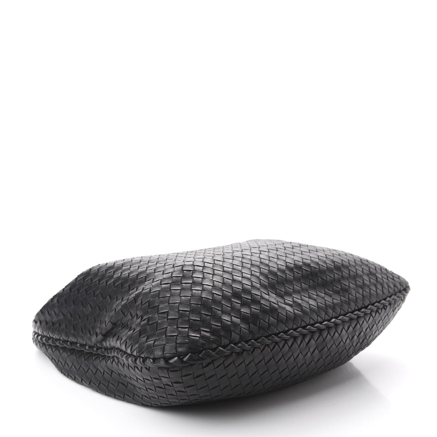 Nappa Intrecciato Veneta Hobo Black