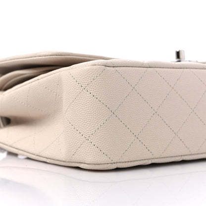 Chanel Caviar Quilted Medium Double Flap Light Beige 8 of 10