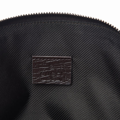 Gucci Coated Canvas Monogram Cosmetic Case Dark Brown 6 of 9