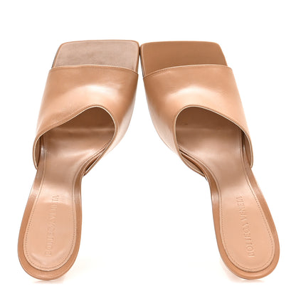 Bottega Veneta Lambskin Stretch Lounge Kid Mule Sandals 39 Saddle 2 of 8