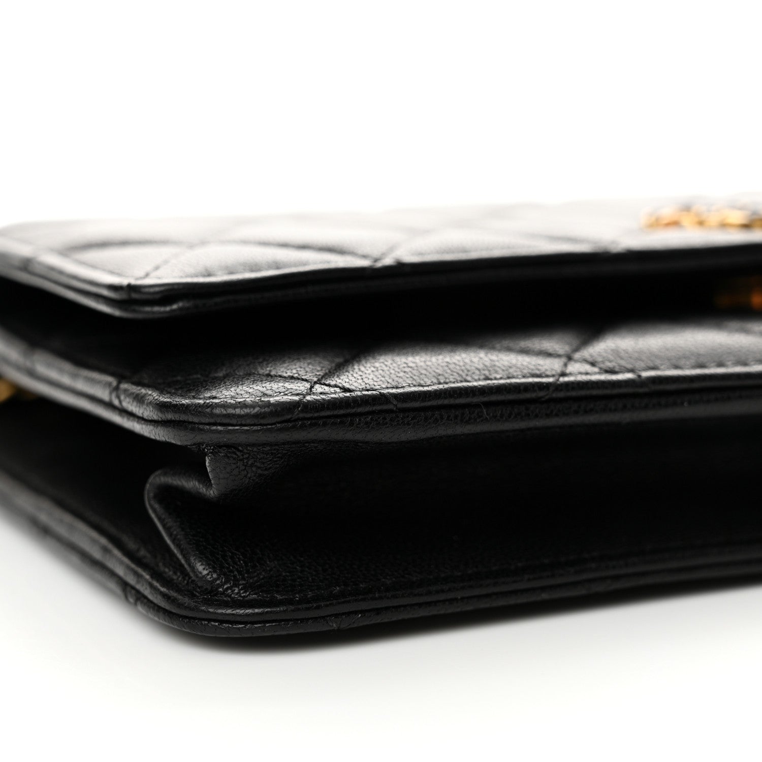 Chanel Lambskin Quilted Infinity Wallet On Chain WOC Black 10 of 14