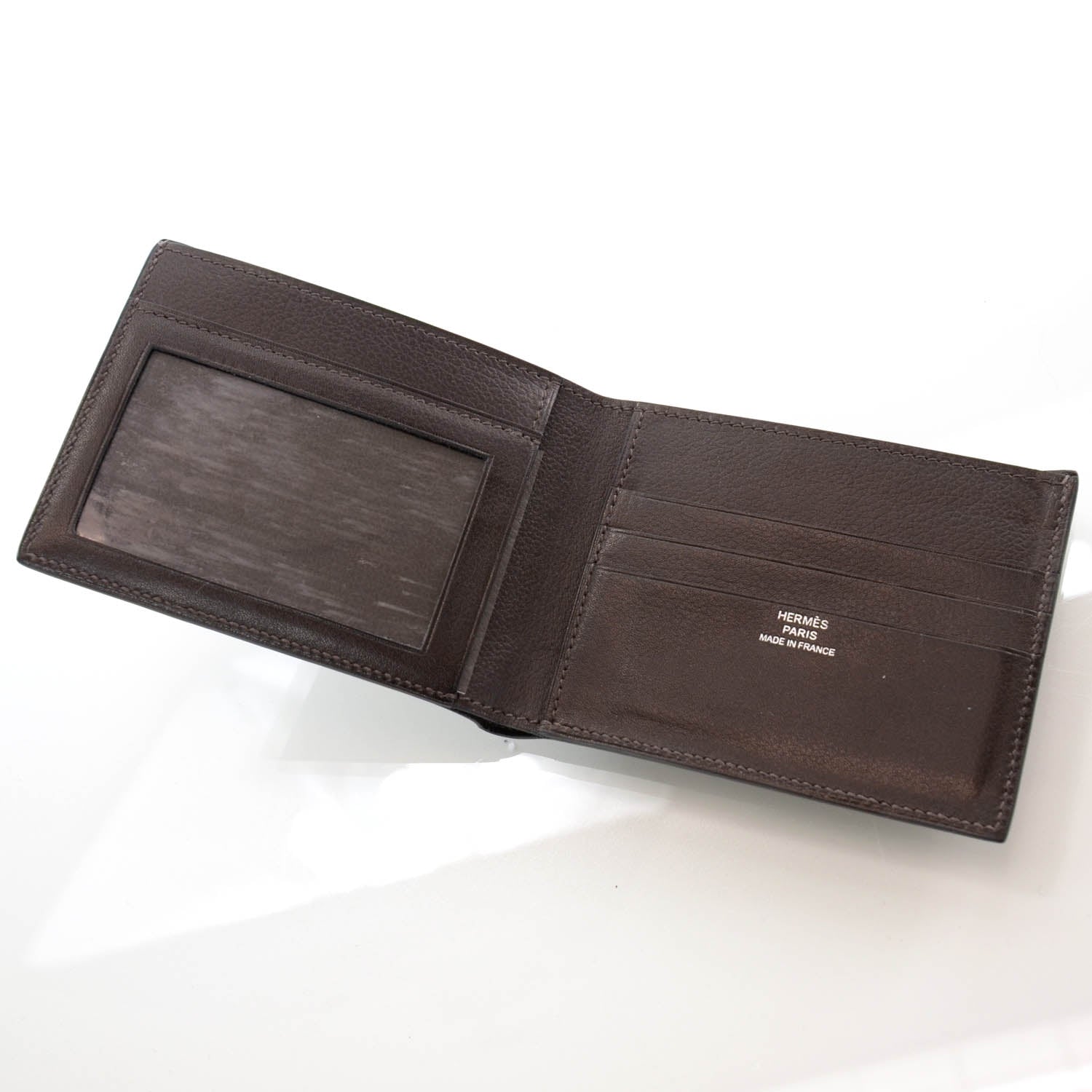 Hermes Mens Evergrain Leather Billfold Wallet Ebene 5 of 8