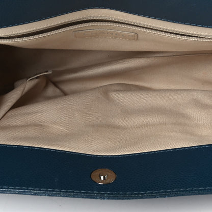 Chanel Caviar Quilted Timeless CC Shopping Tote Blue 4 of 7