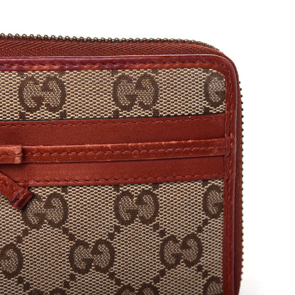 Gucci Monogram Bow Zip Around Wallet Brown 19 of 22