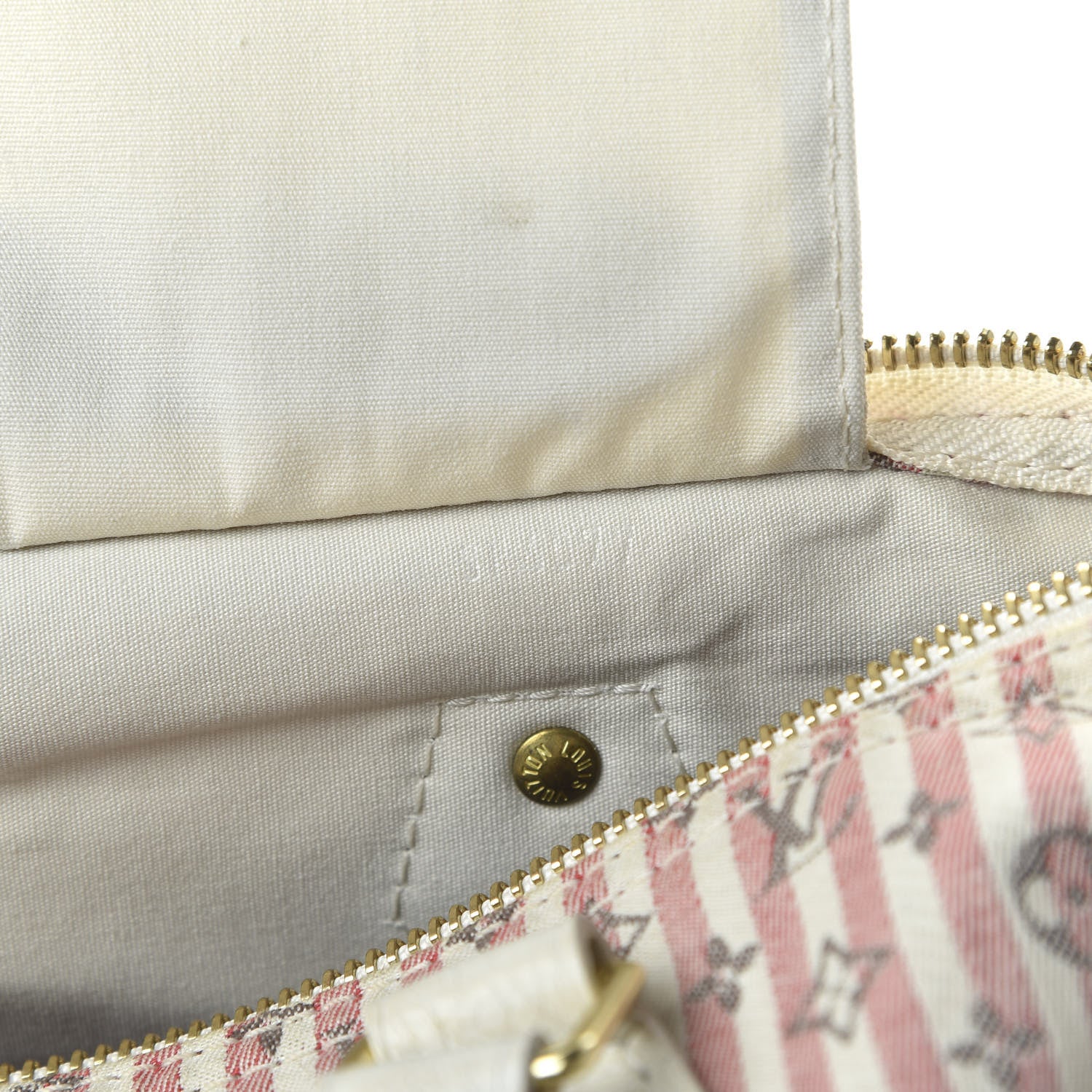 Louis Vuitton Mini Lin Croisette Speedy 30 Rouge 9 of 10