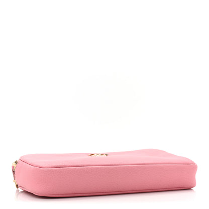 Chanel Calfskin Camellia Small Clutch With Chain Pink 4 of 13