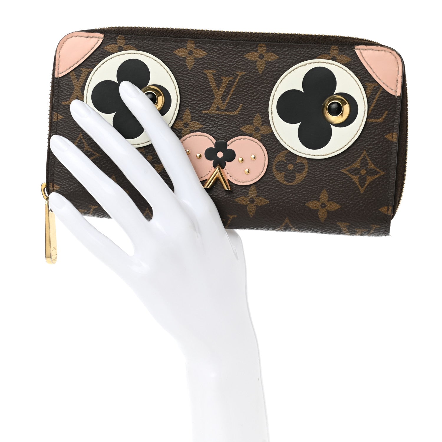 Louis Vuitton Monogram Valentine Dog Zippy Wallet 2 of 10