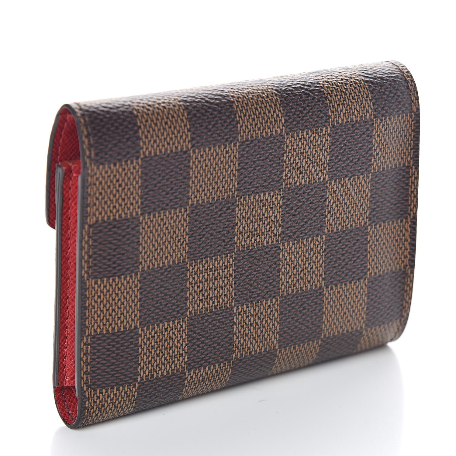 Louis Vuitton Damier Ebene Victorine Wallet Red 3 of 6