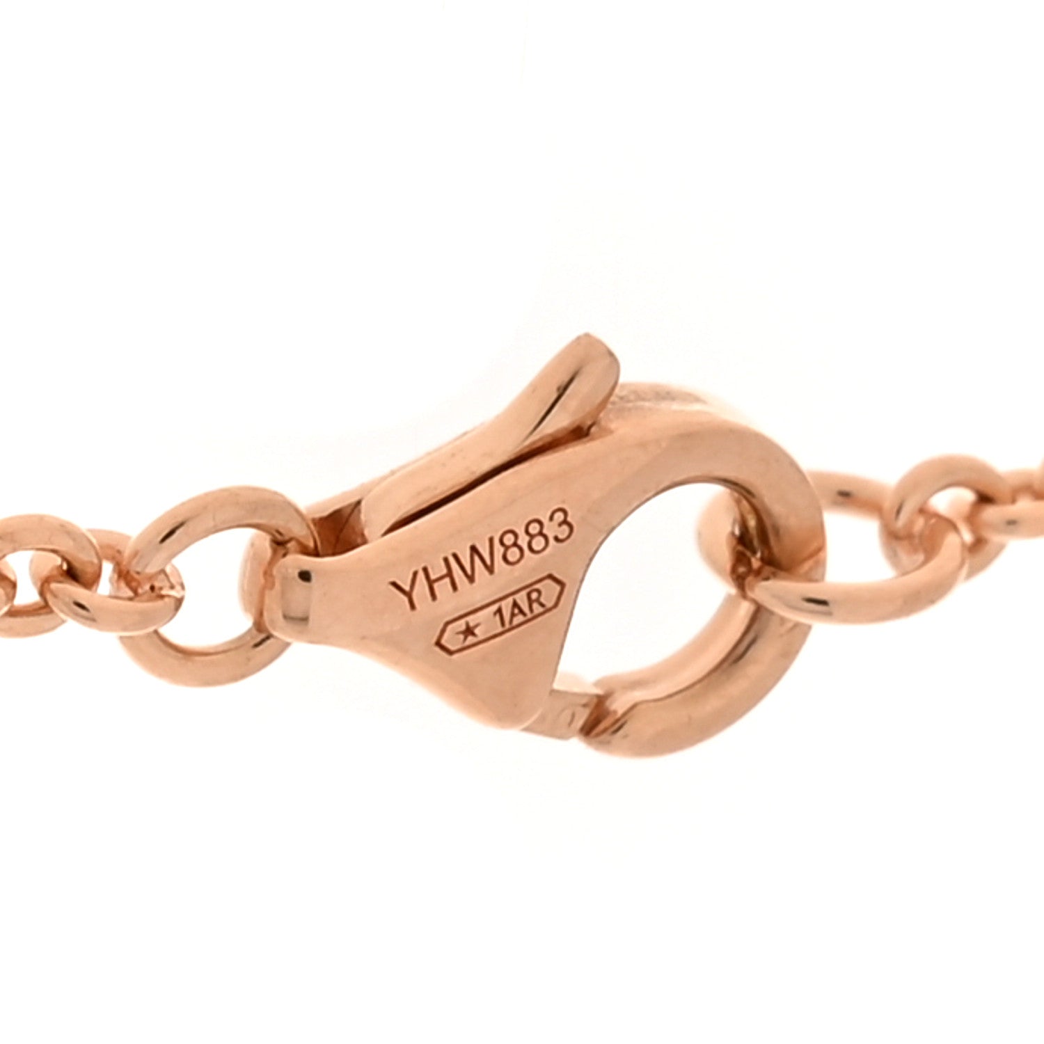 Cartier 18K Pink Gold Interlocking LOVE Necklace 4 of 6