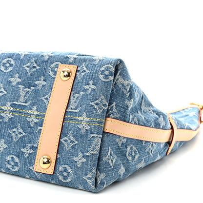 Louis Vuitton Monogram Denim CarryAll MM Blue 10 of 10
