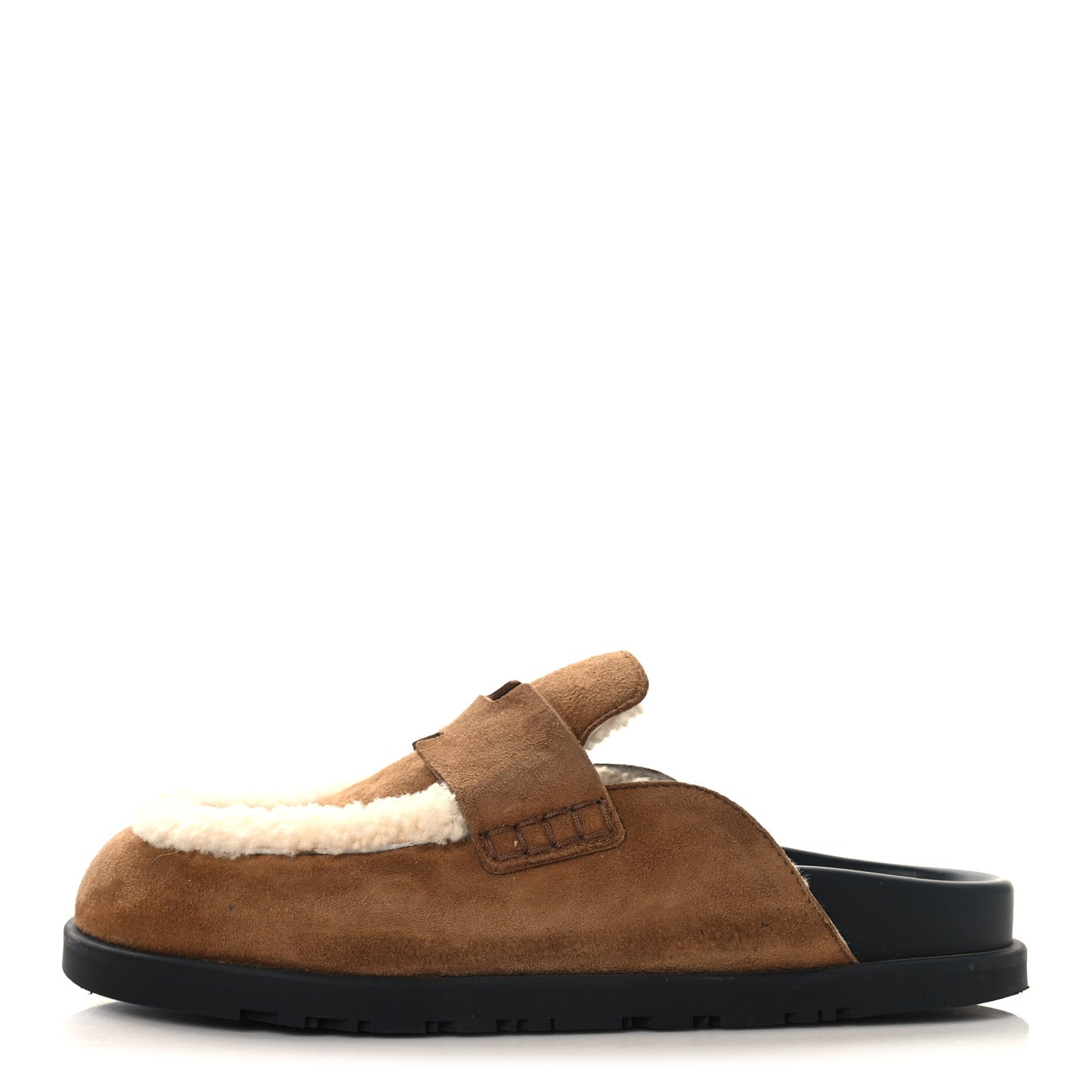 Suede Goatskin Shearling Go Mules 39 Brun Frume Ecru