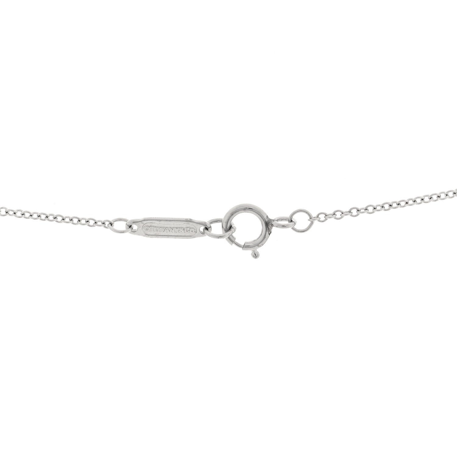 Tiffany Platinum Diamond 1.52ct Solitaire Pendant Necklace 4 of 5
