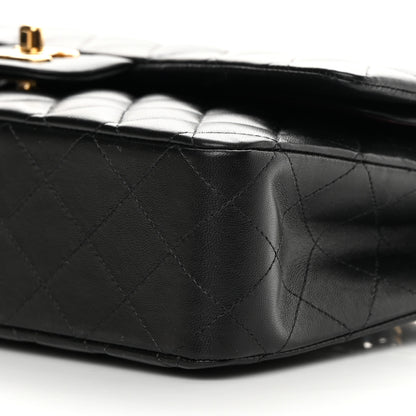 Chanel Lambskin Quilted Medium Double Flap Black 10 of 14