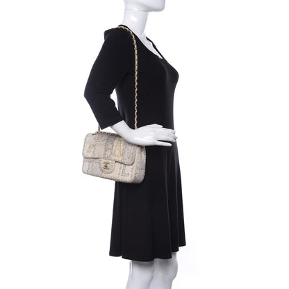 Chanel Tweed Patchwork Medium Single Flap White 2 of 13