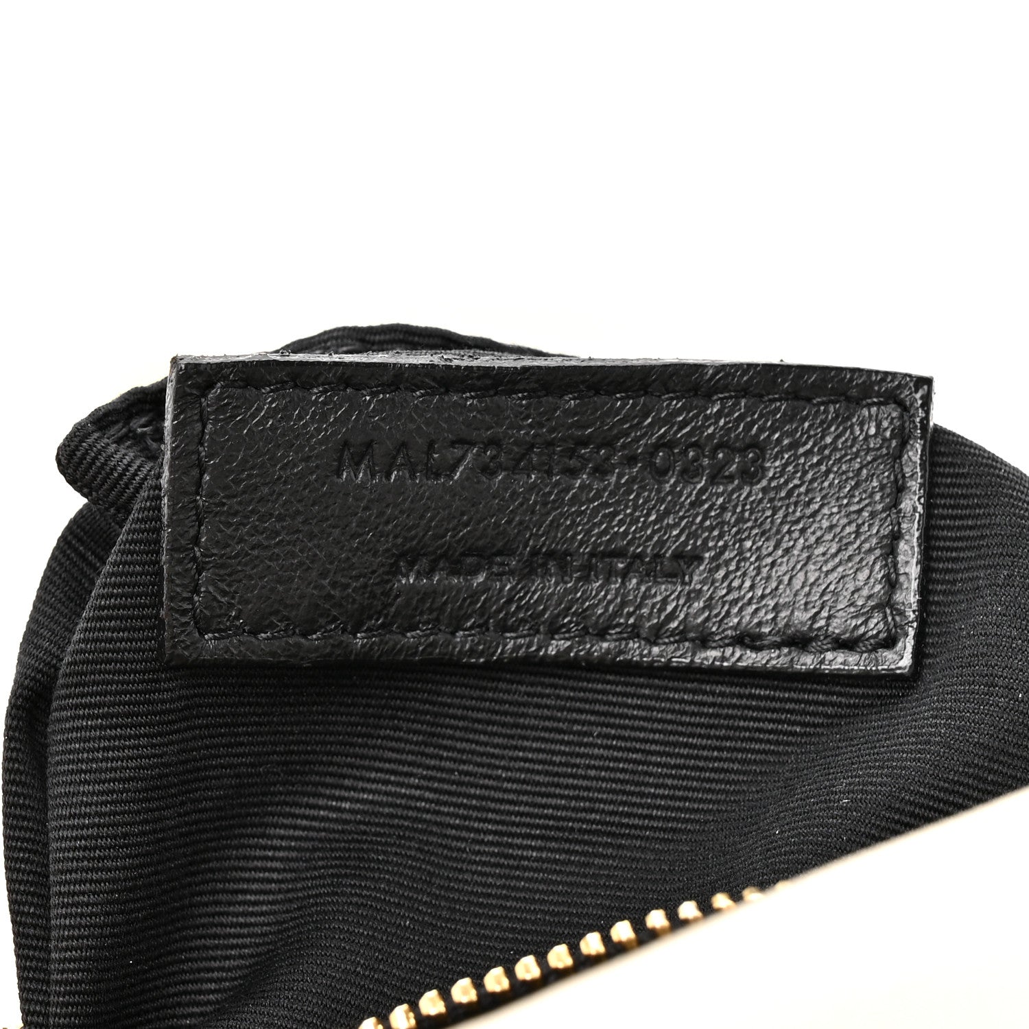 Saint Laurent Plunged Lambskin Calypso Blanc Vintage 6 of 12