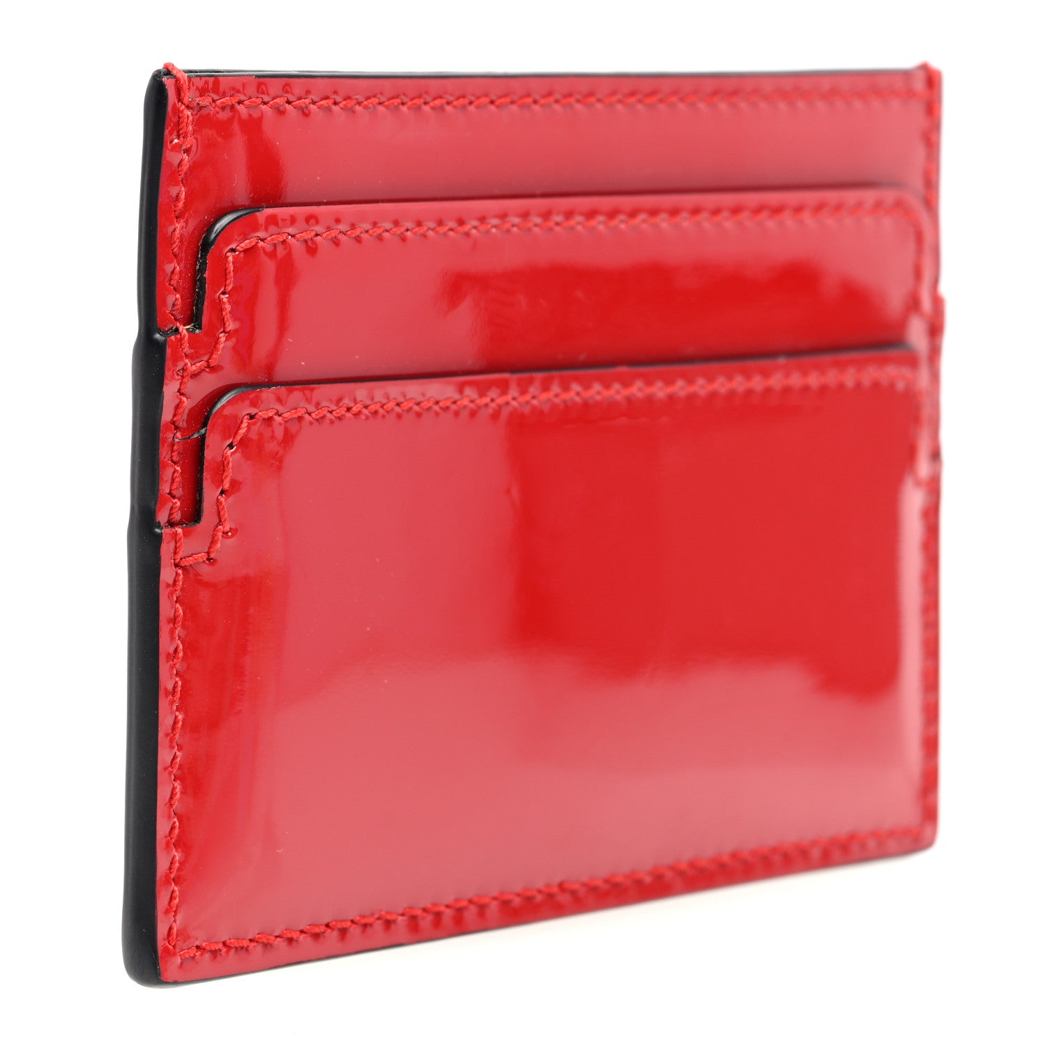 Alexander McQueen Patent Skull Card Holder Crimson 3 of 7