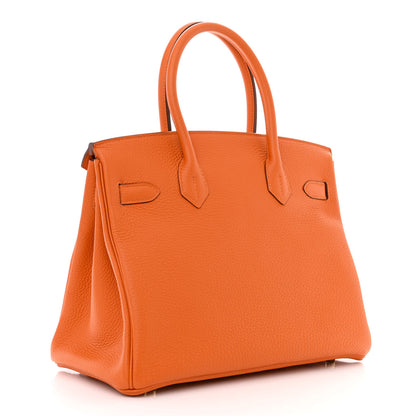 Hermes Togo Birkin 30 Orange 3 of 11