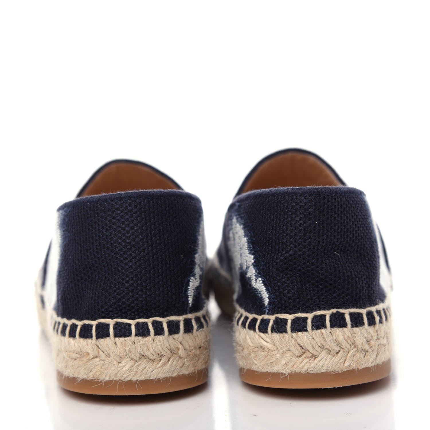 Christian Dior Canvas Tie and Dior Embroidered Granville 15mm Espadrilles 38 Denim 7 of 10