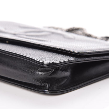 Chanel Caviar Timeless CC Wallet On Chain WOC Black 14 of 18