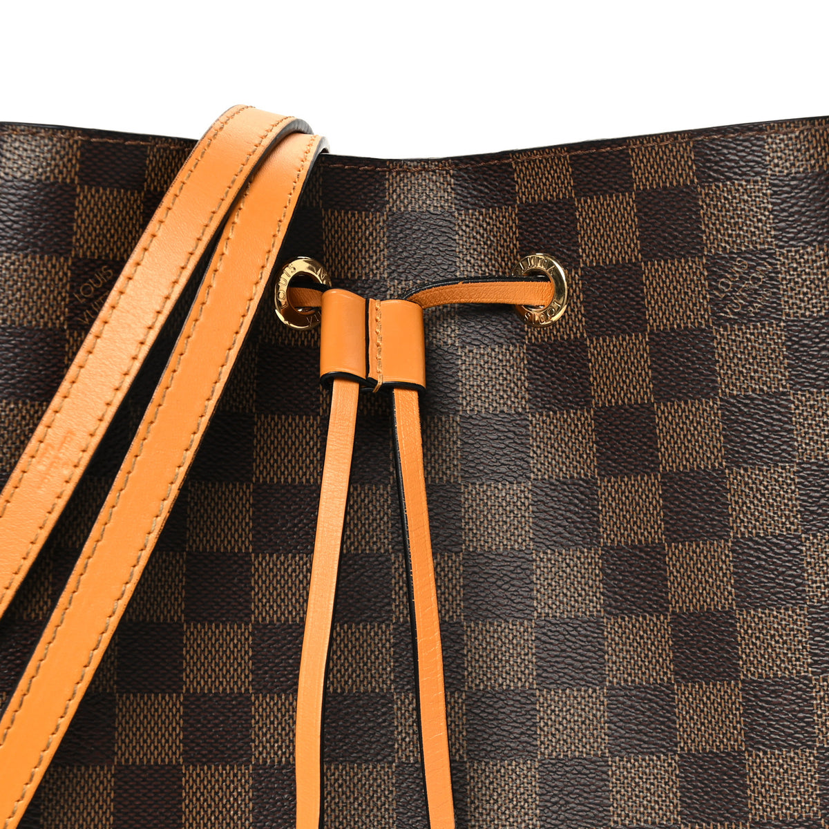 Louis Vuitton Damier Ebene Neonoe MM Safran 7 of 9