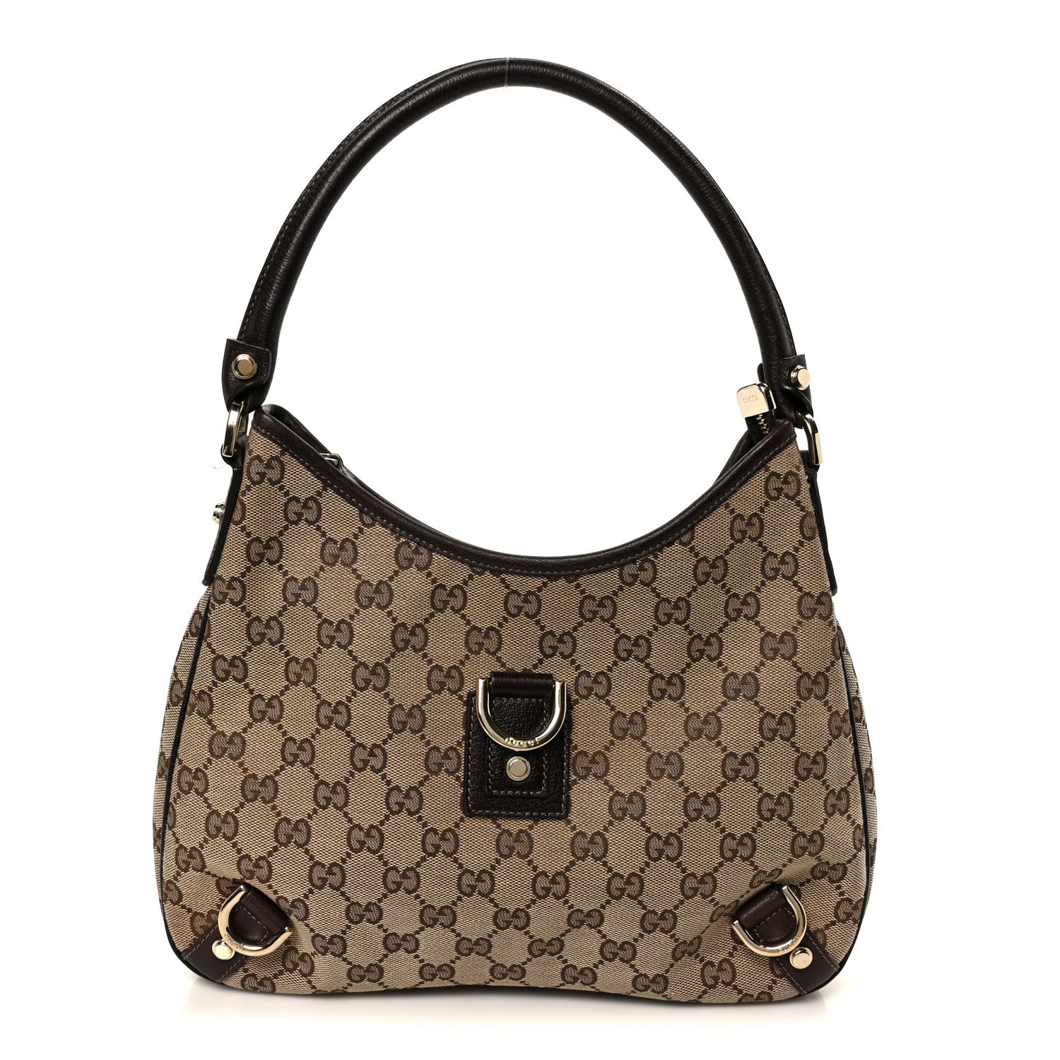 Gucci Monogram Medium Abbey D Ring Hobo Brown 1 of 10