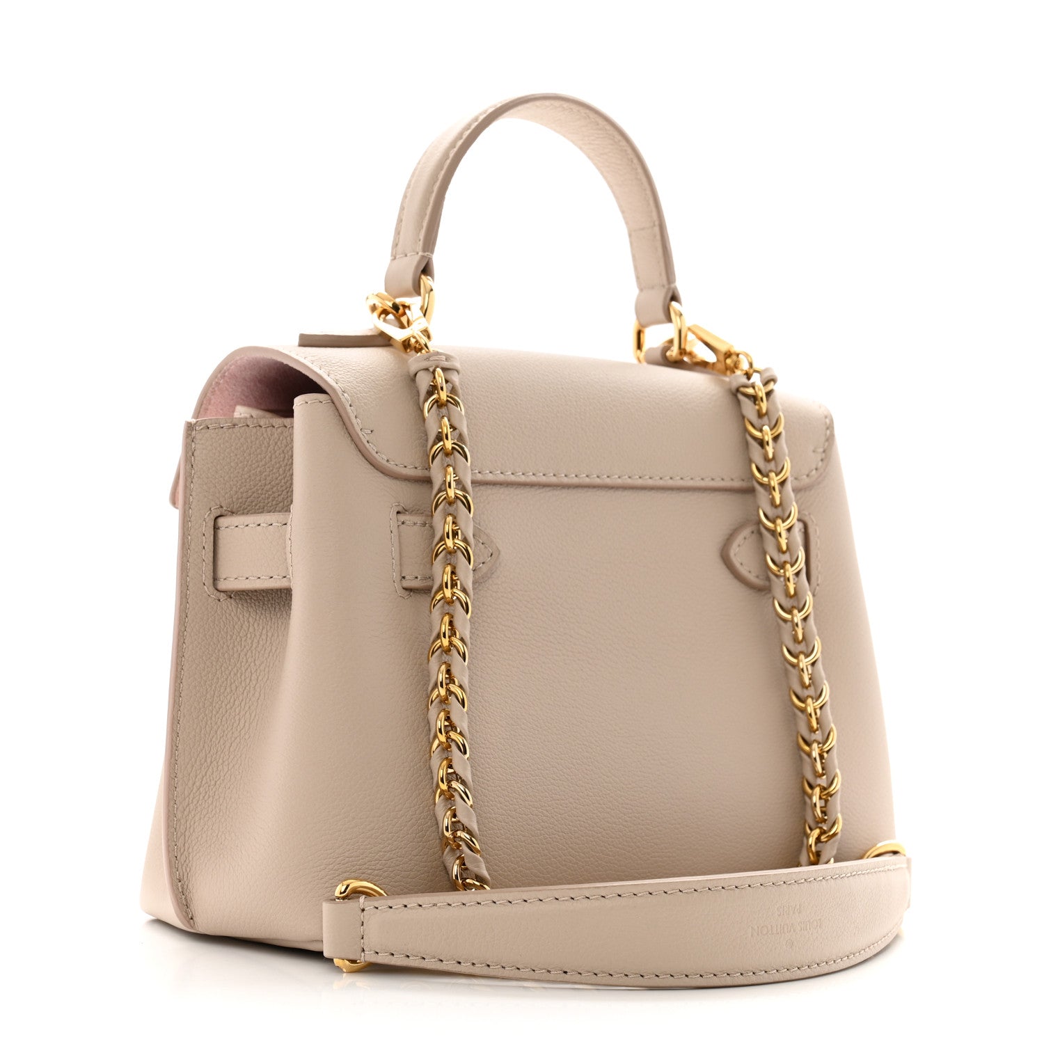 Louis Vuitton Soft Calfskin Mini Lockme Ever Greige 3 of 13