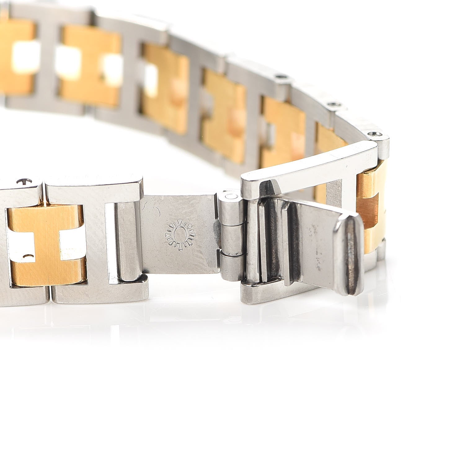 Hermes Stainless Steel 25mm Arceau Clipper Quartz Watch Gold 6 of 6