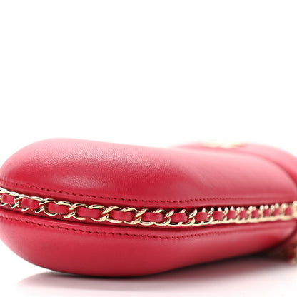 Chanel Lambskin Chain Around Phone Holder Red 10 of 10