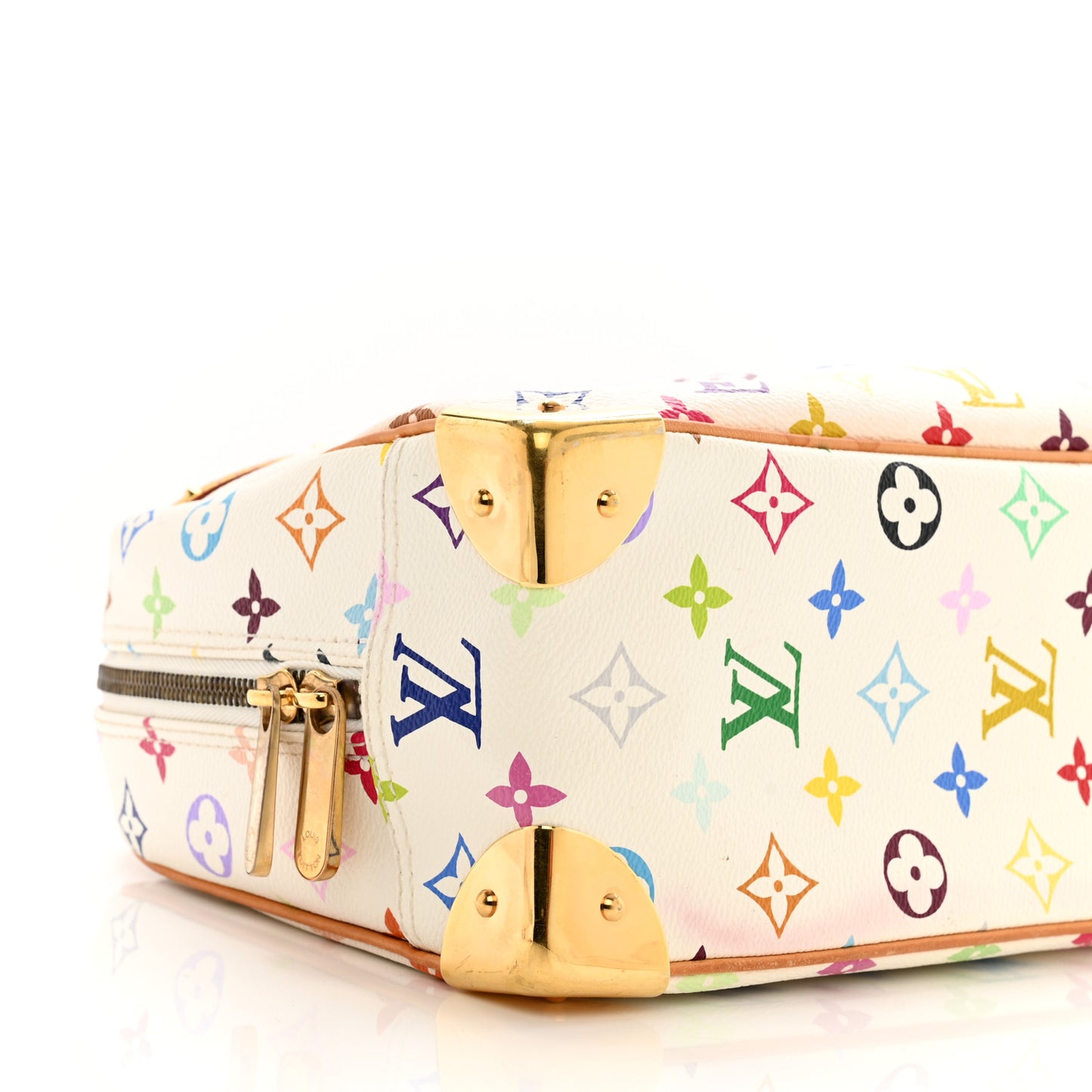 LOUIS VUITTON Monogram Multicolor Trouville White
